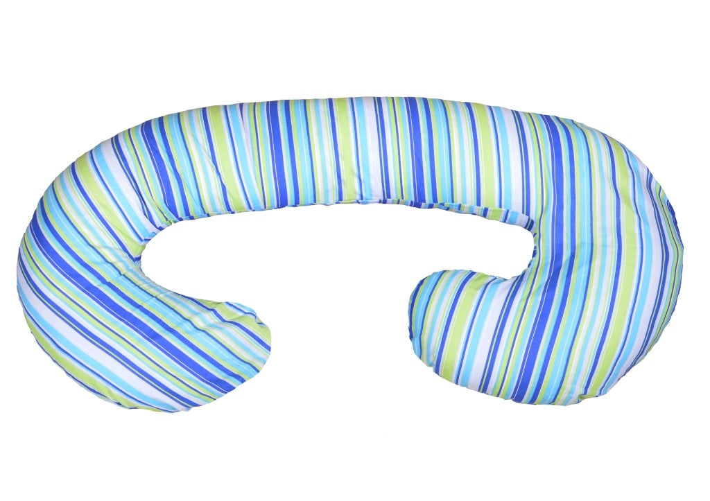 Schwangerschaftskissen C-Form, Baumwolle / Bunte Streifen 2