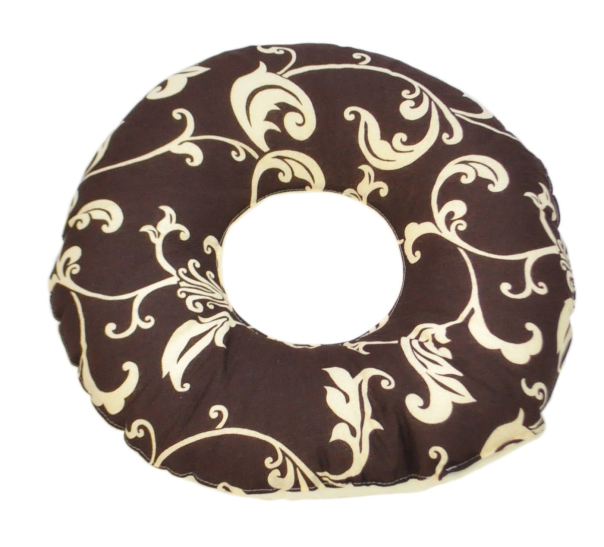 Donut-Kissen, Schnörkel auf dunklem Hintergrund