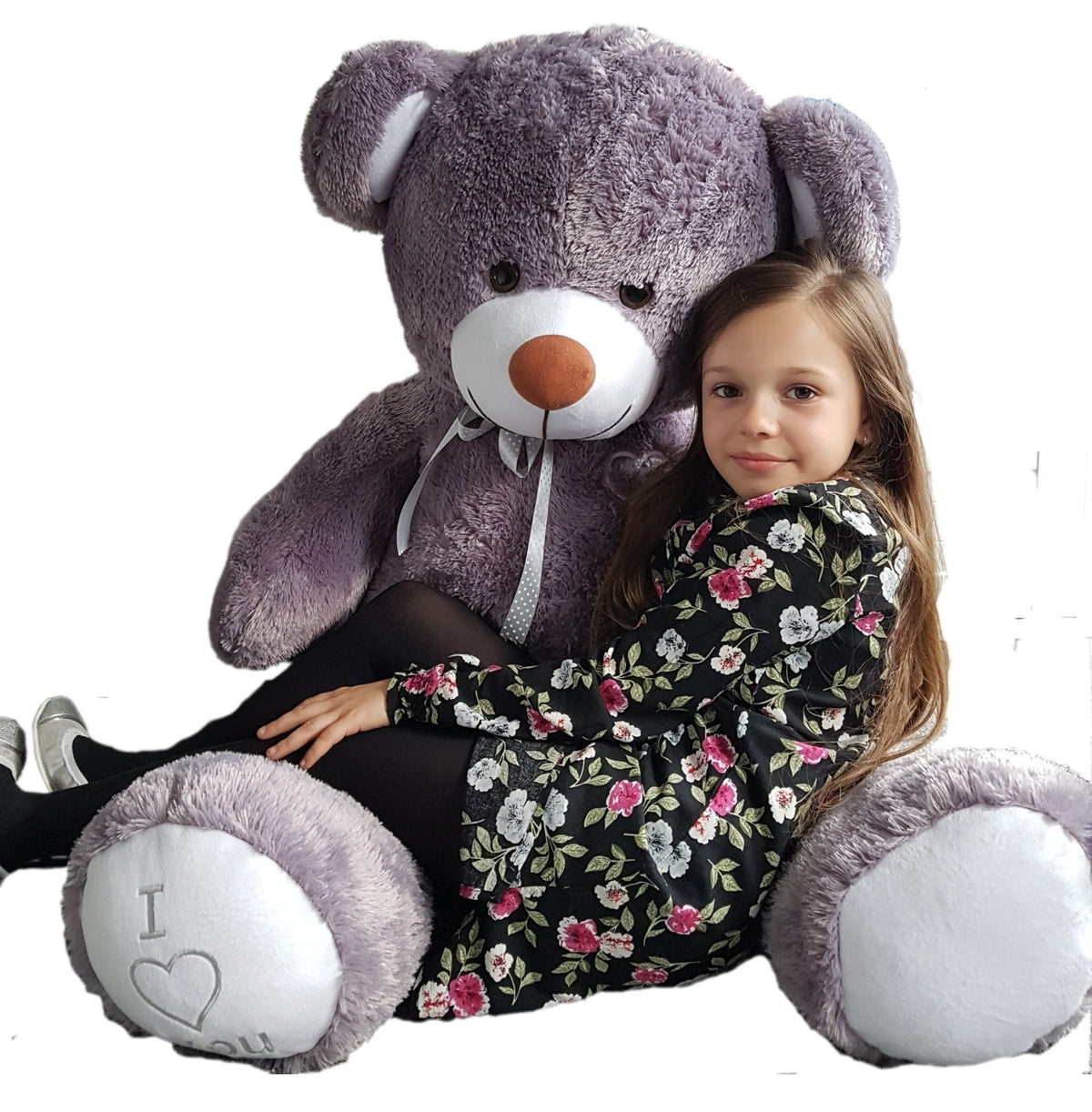 Riesen-Teddybär 160 cm, Grau