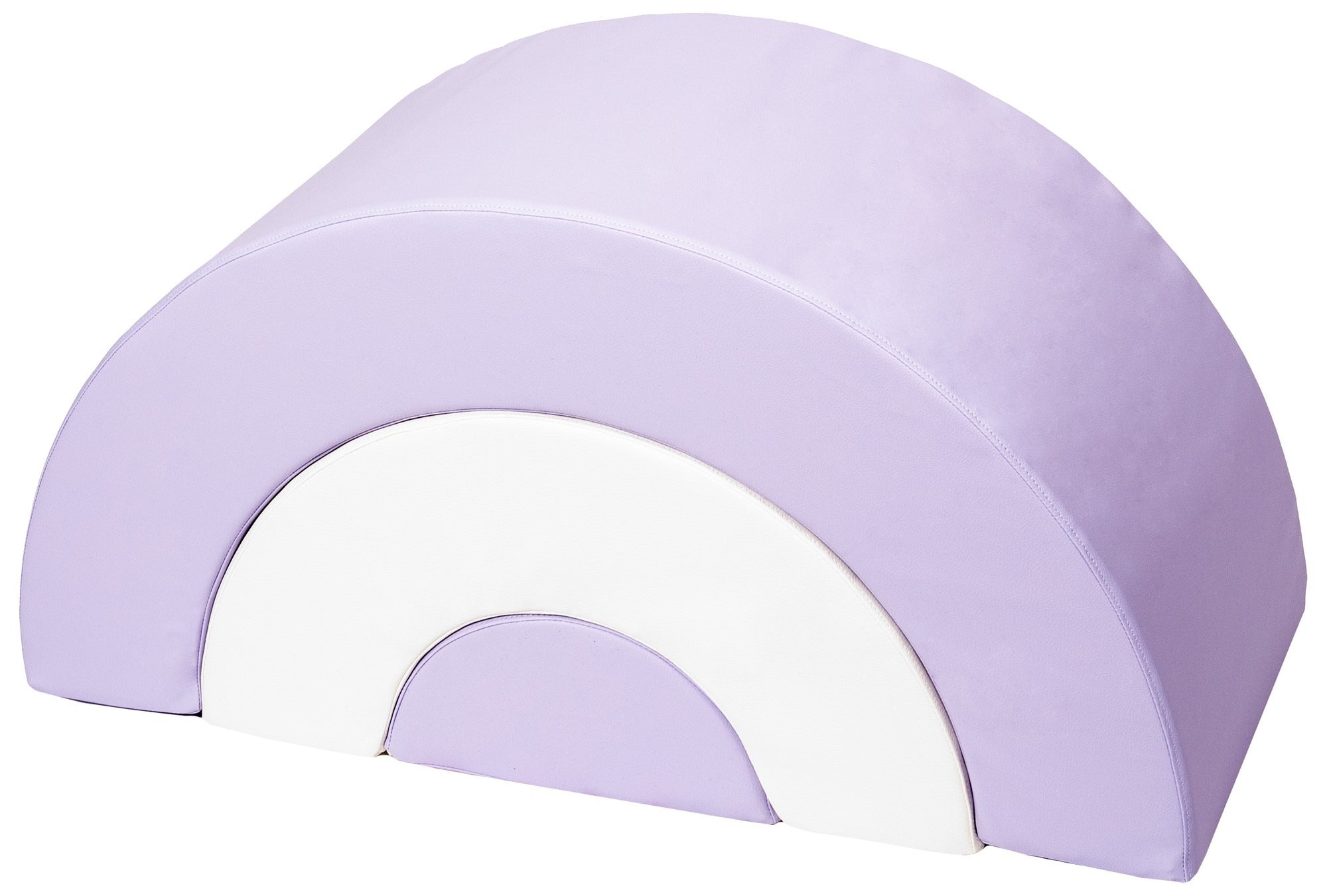3 XXL-Schaumstoffbausteine Mini-Regenbogen-Set in Weiß · Lila