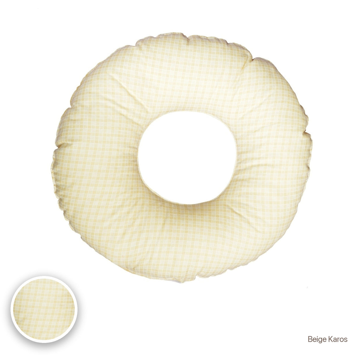 Donut-Kissen, Beige Karos #Farbe_variantenbild