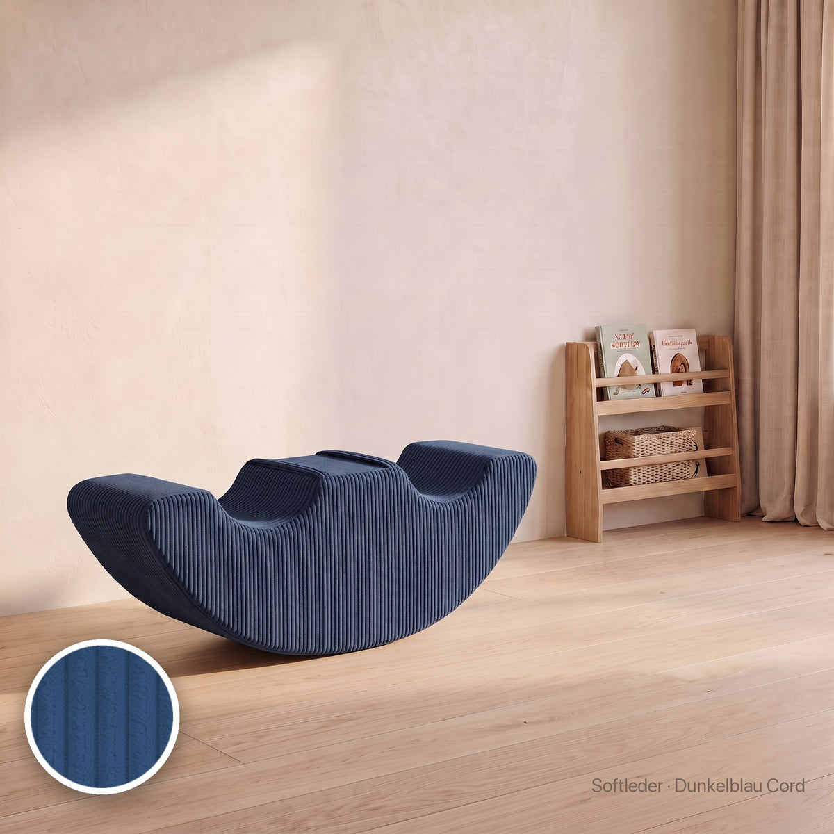 Doppel-Wuselschaukel, Softleder · Dunkelblau Cord #Farbe_variantenbild