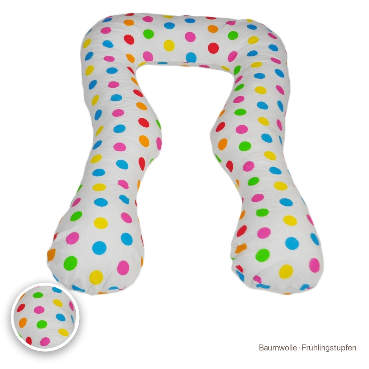 Schwangerschaftskissen U-Form, Baumwolle · Frühlingstupfen #Farbe_variantenbild