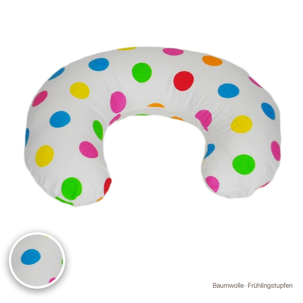 Kleines Stillkissen, Baumwolle · Frühlingstupfen #Farbe_variantenbild