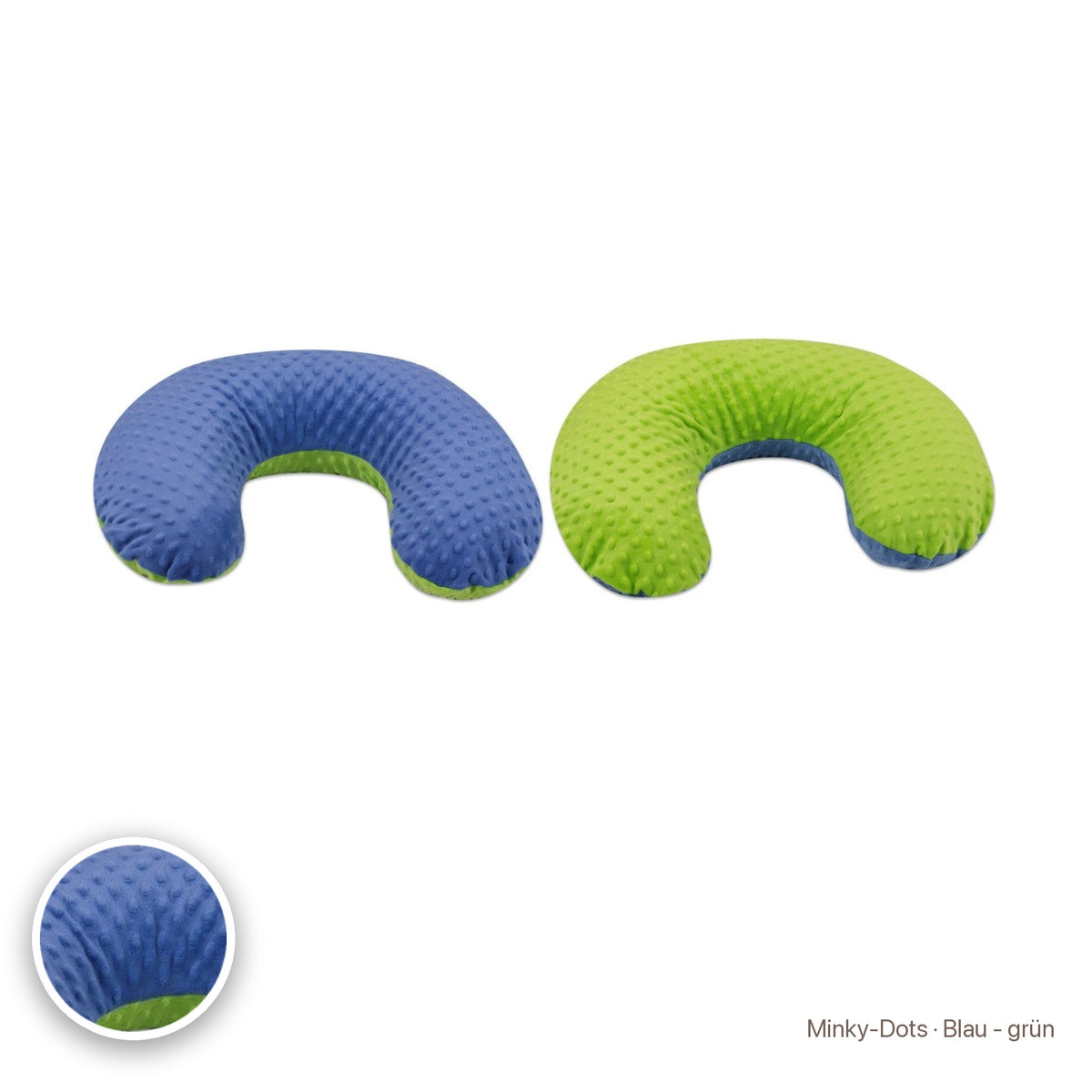 Kleines Stillkissen, Minky-Dots · Blau - grün #Farbe_variantenbild