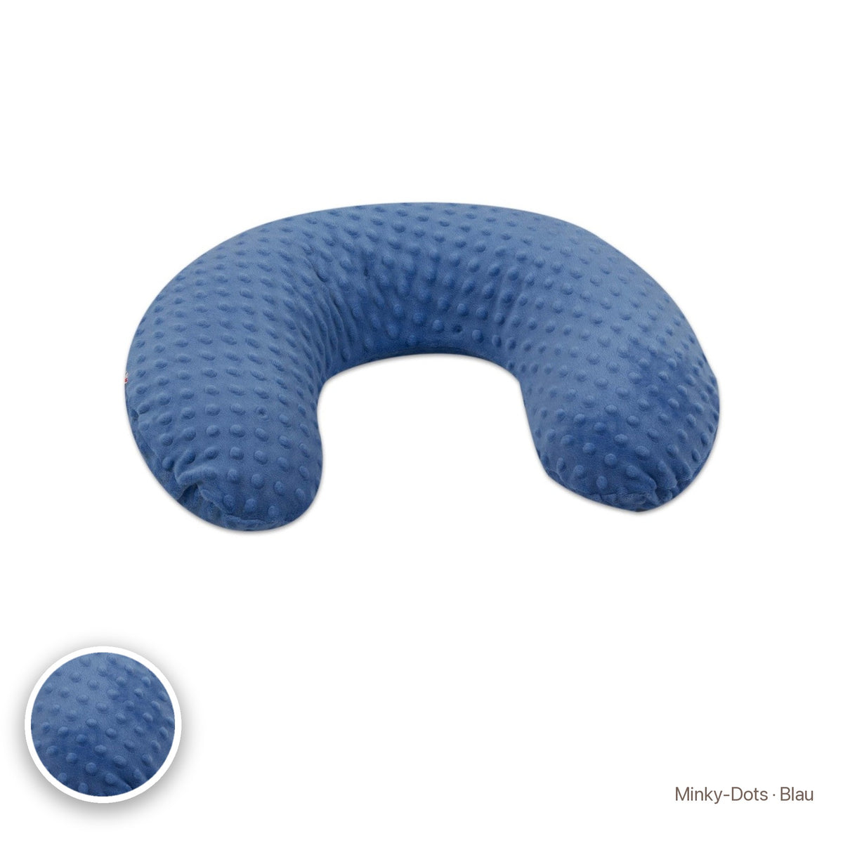 Kleines Stillkissen, Minky-Dots · Blau #Farbe_variantenbild