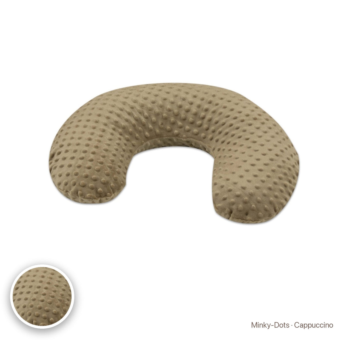 Kleines Stillkissen, Minky-Dots · Cappuccino #Farbe_variantenbild
