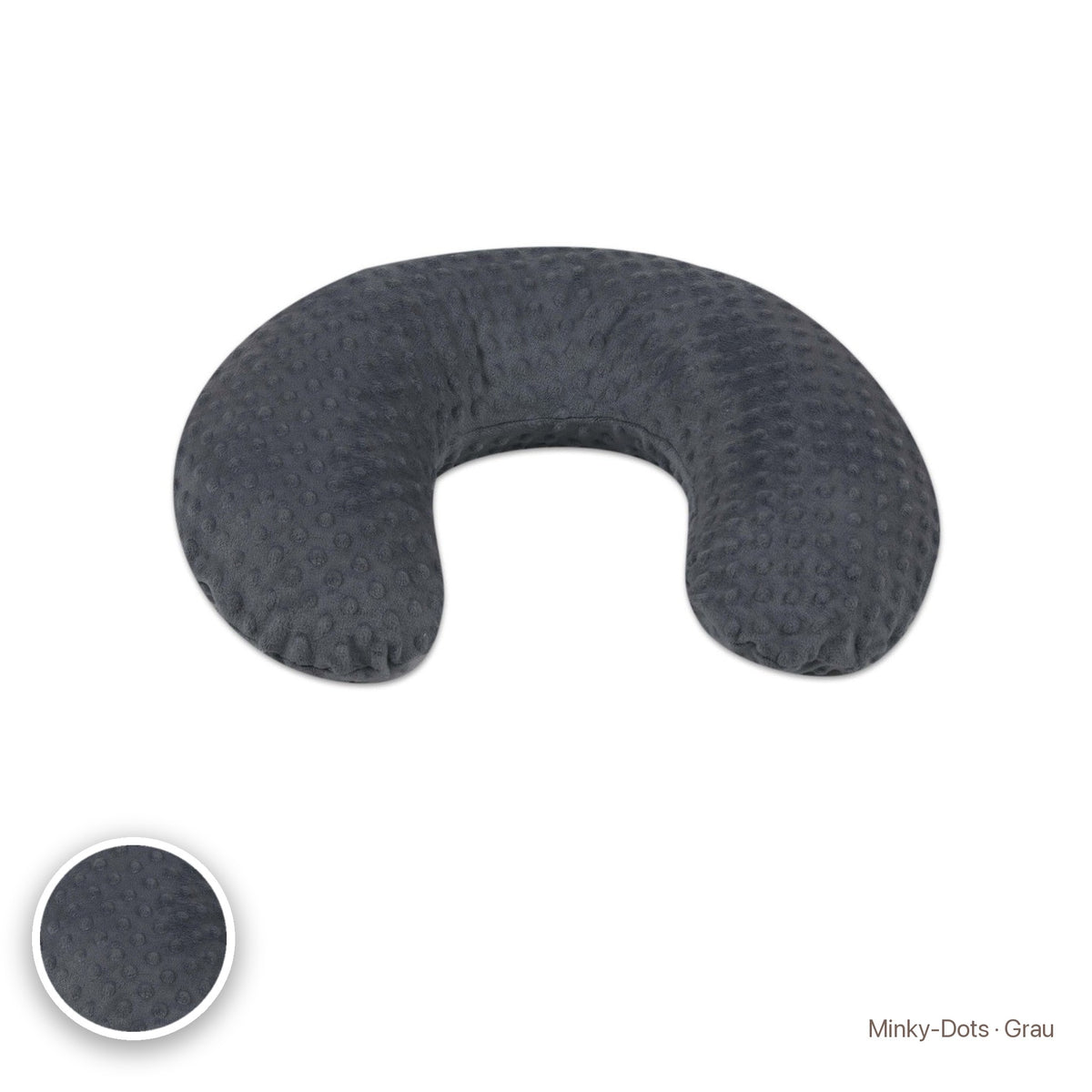 Kleines Stillkissen, Minky-Dots · Grau #Farbe_variantenbild