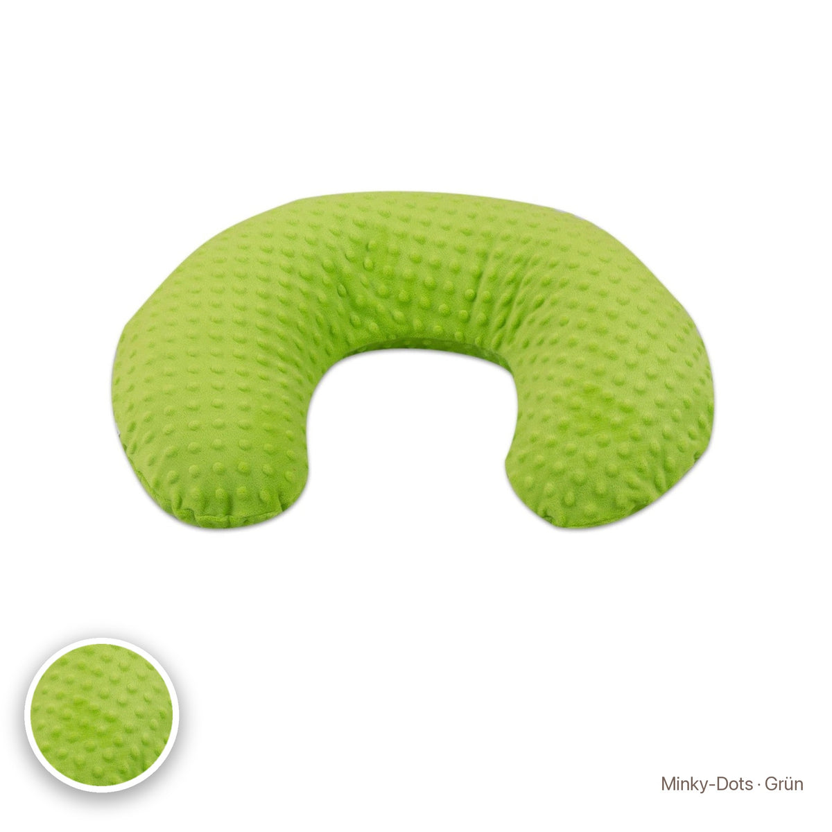 Kleines Stillkissen, Minky-Dots · Grün #Farbe_variantenbild