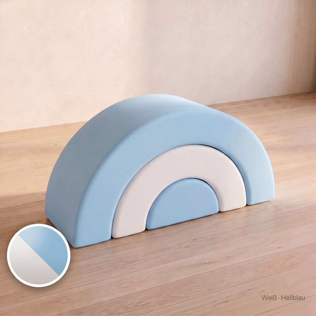Wuselbogen-Set, Softleder · Weiß · Hellblau #Farbe_variantenbild