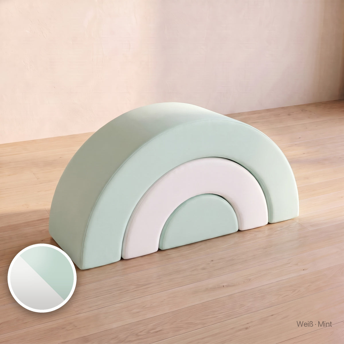 Wuselbogen-Set, Softleder · Weiß · Mint #Farbe_variantenbild