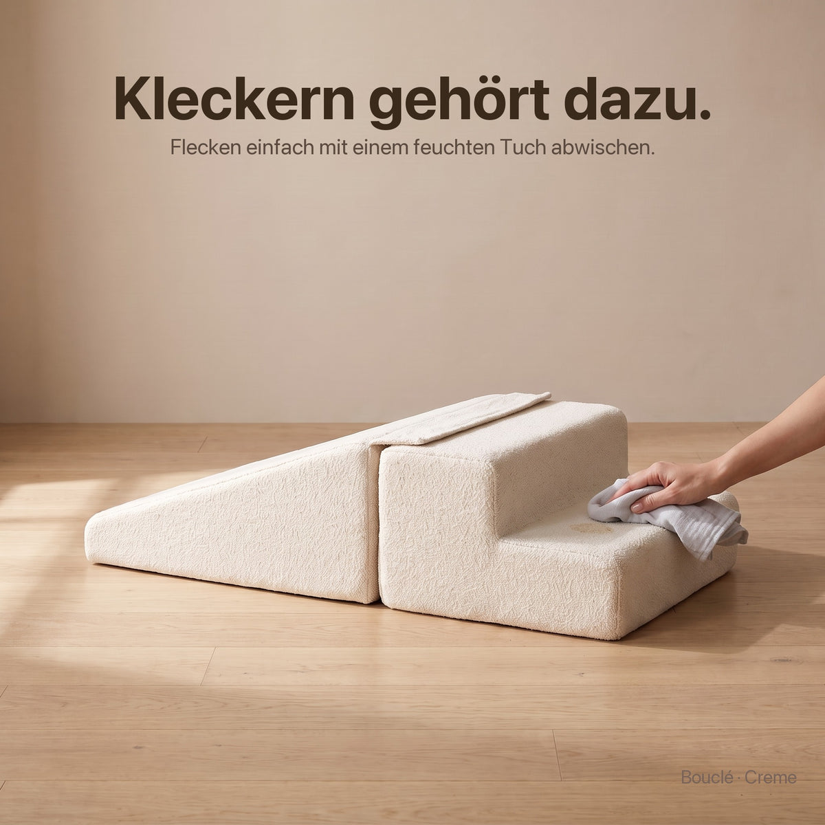 Wuselrutsche & Treppen-Set: Kleckern gehört dazu – feucht abwischen