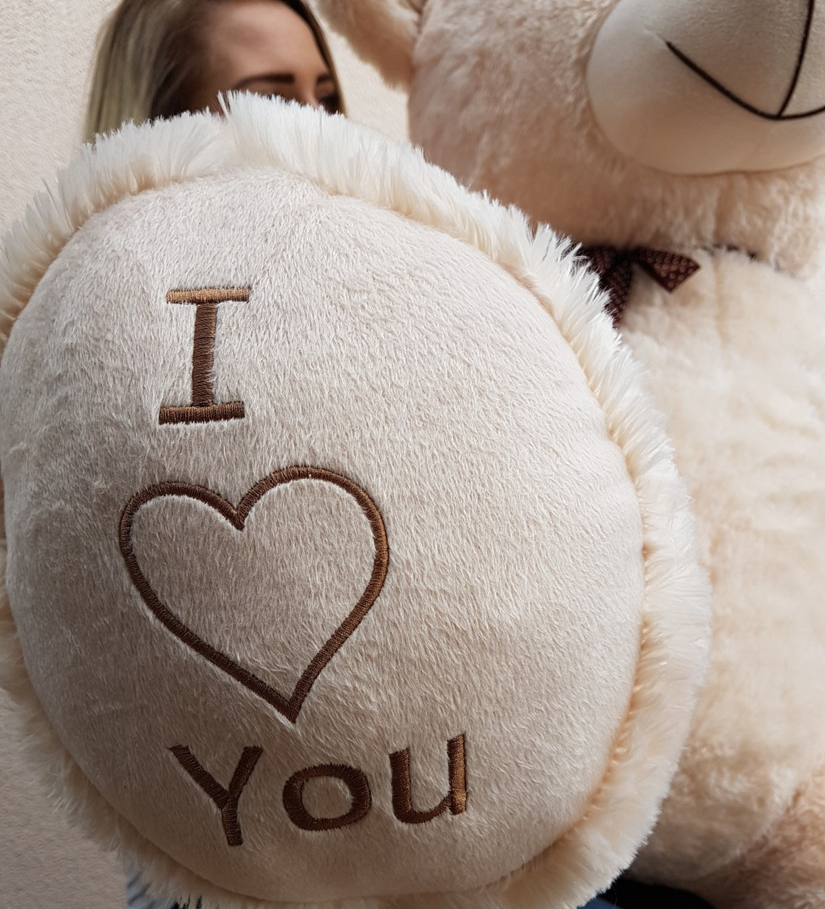 Riesen-Teddybär 160 cm, Creme