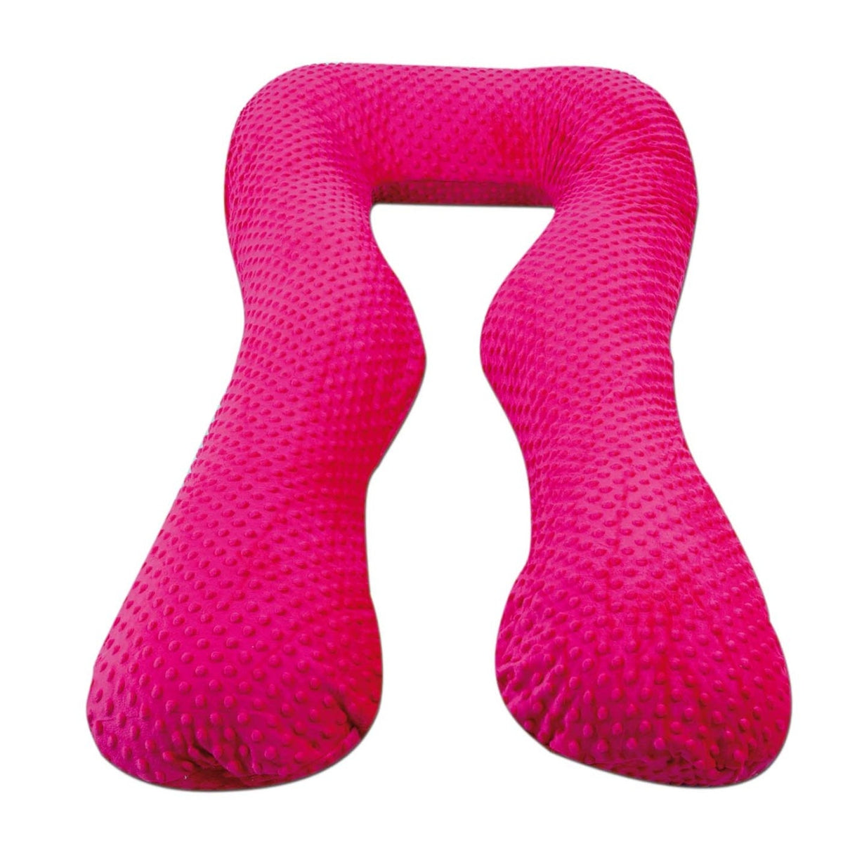 Schwangerschaftskissen U-Form, Minky-Dots / Rosa