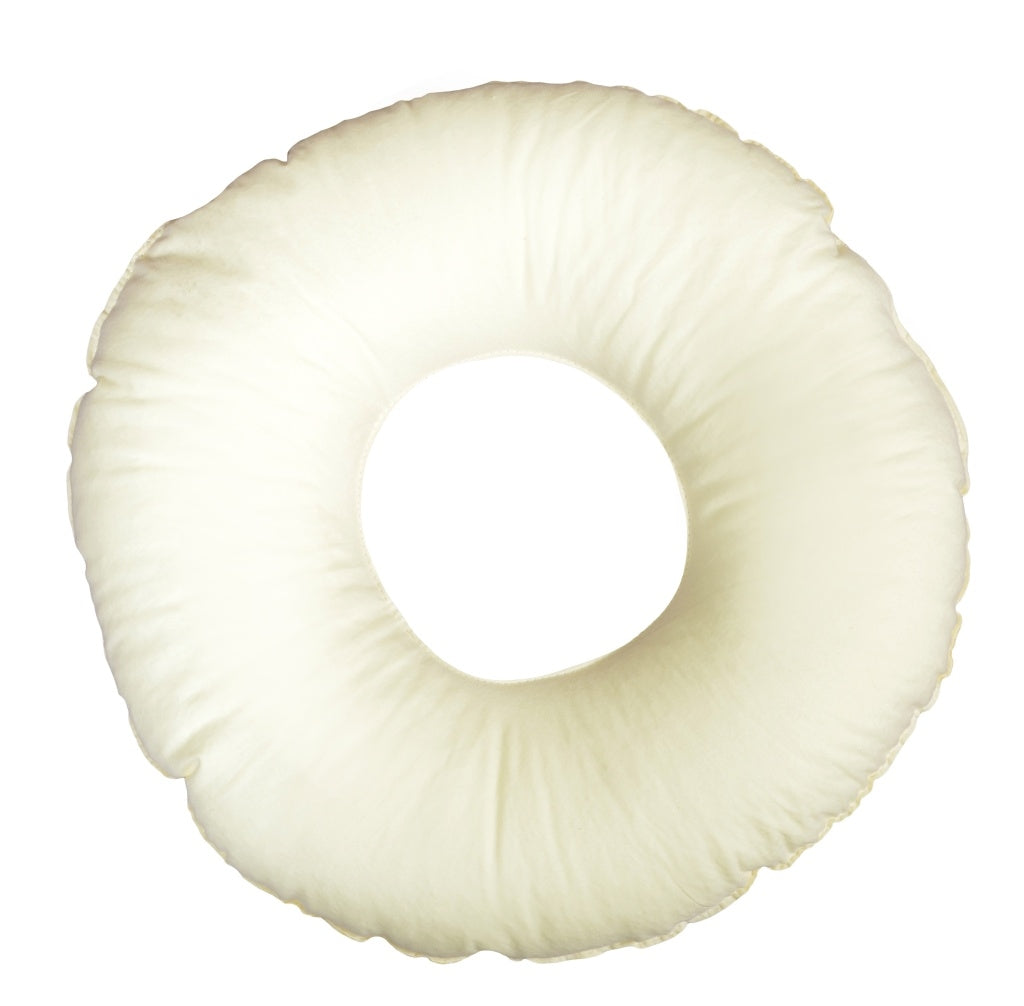 Donut-Kissen, Beige Karos