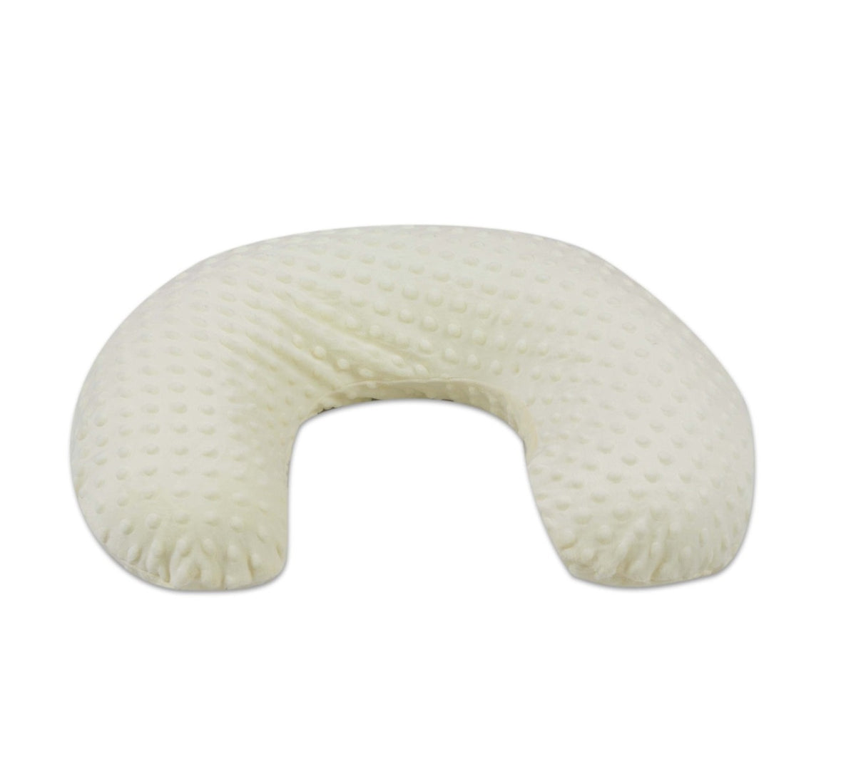 Kleines Stillkissen, Minky-Dots / Creme