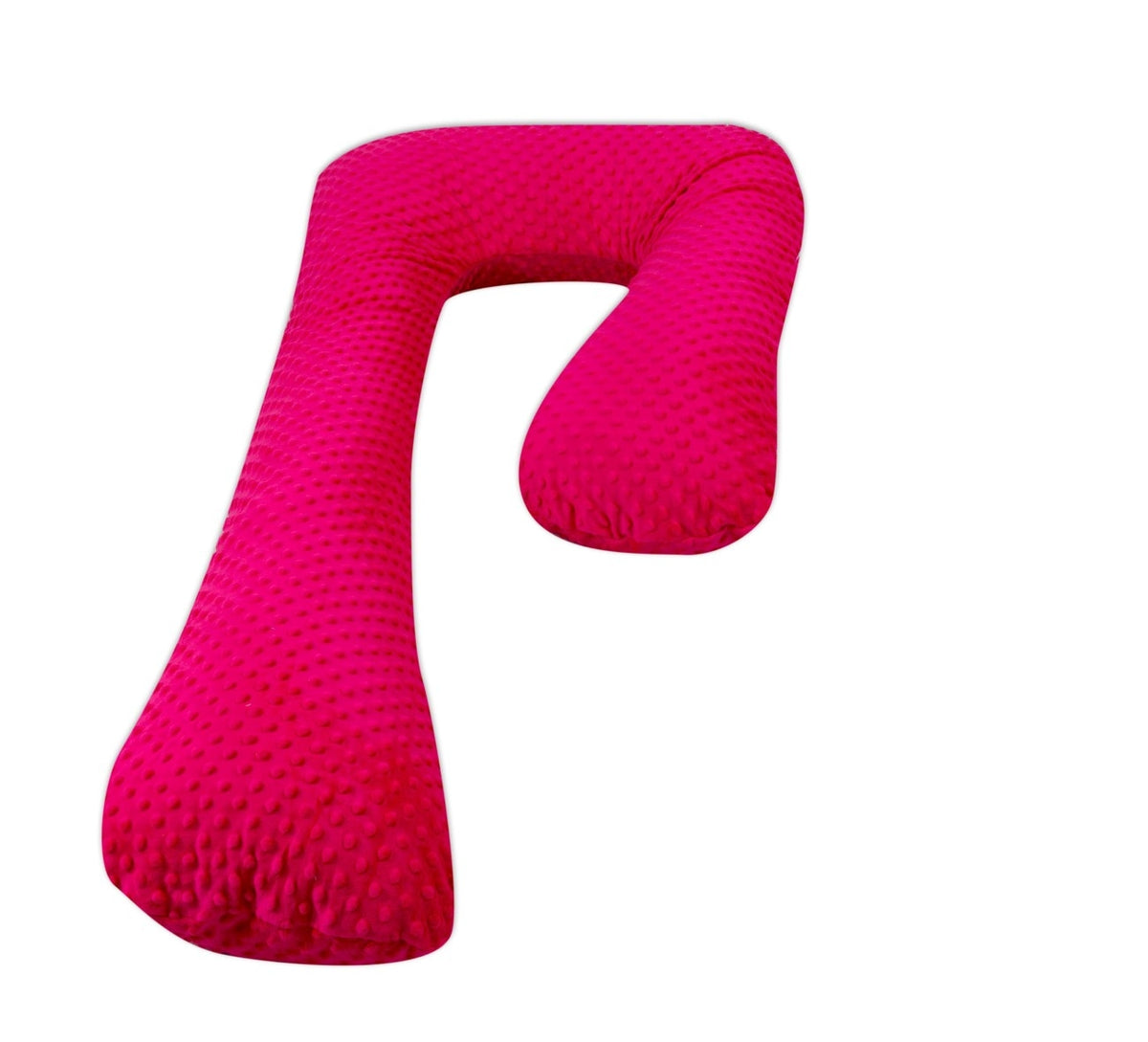 Schwangerschaftskissen 7-Form, Minky-Dots / Rosa