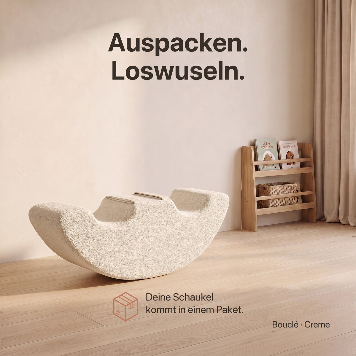 Doppel-Wuselschaukel: Auspacken, loswuseln – kommt in einem Paket