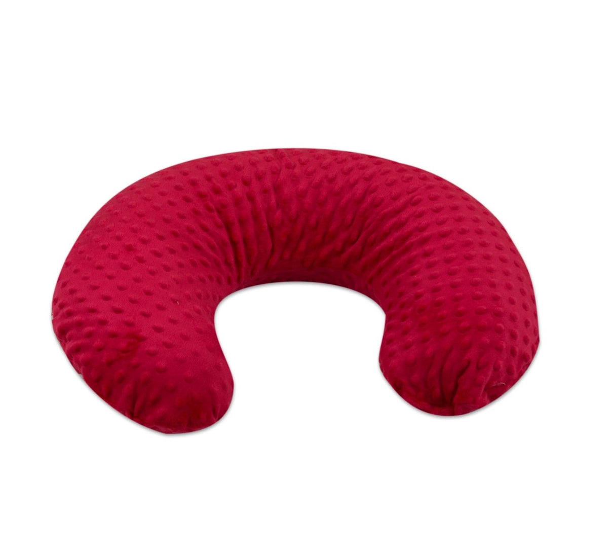 Kleines Stillkissen, Minky-Dots / Rot