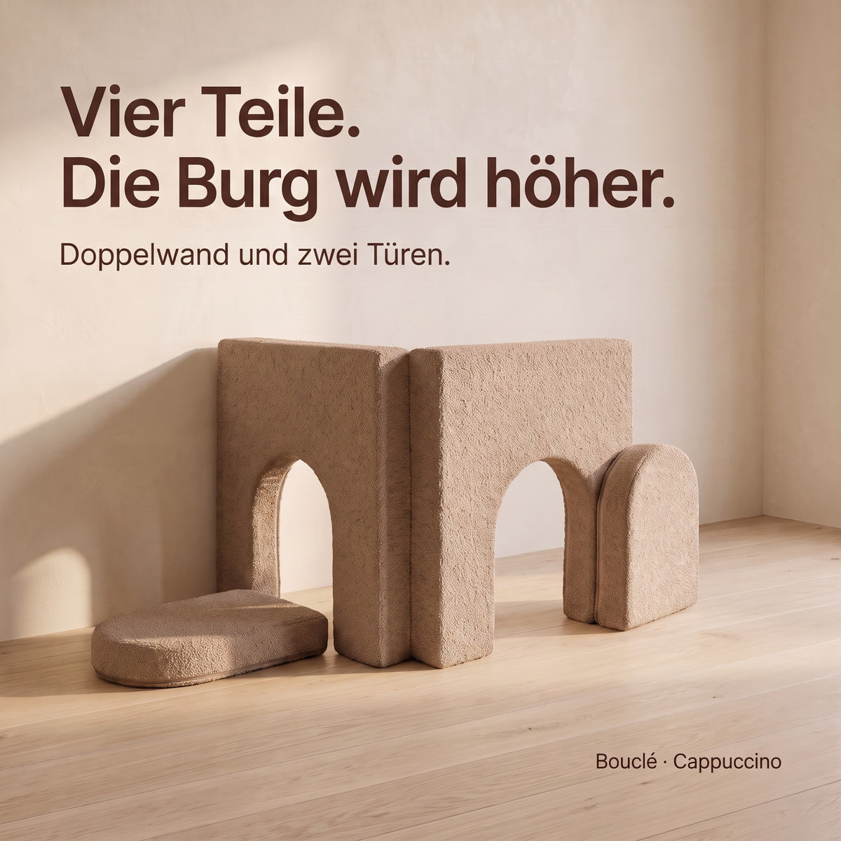 Wuselsofa Erweiterung, Bouclé · Cappuccino #Farbe_variantenbild