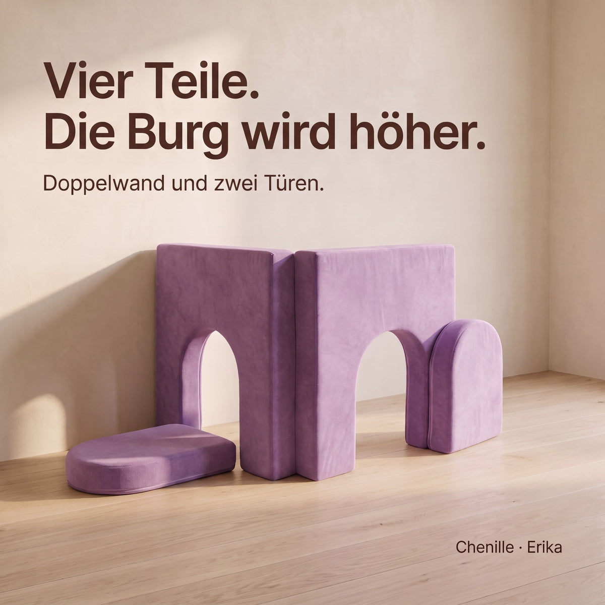 Wuselsofa Erweiterung, Chenille · Erika #Farbe_variantenbild