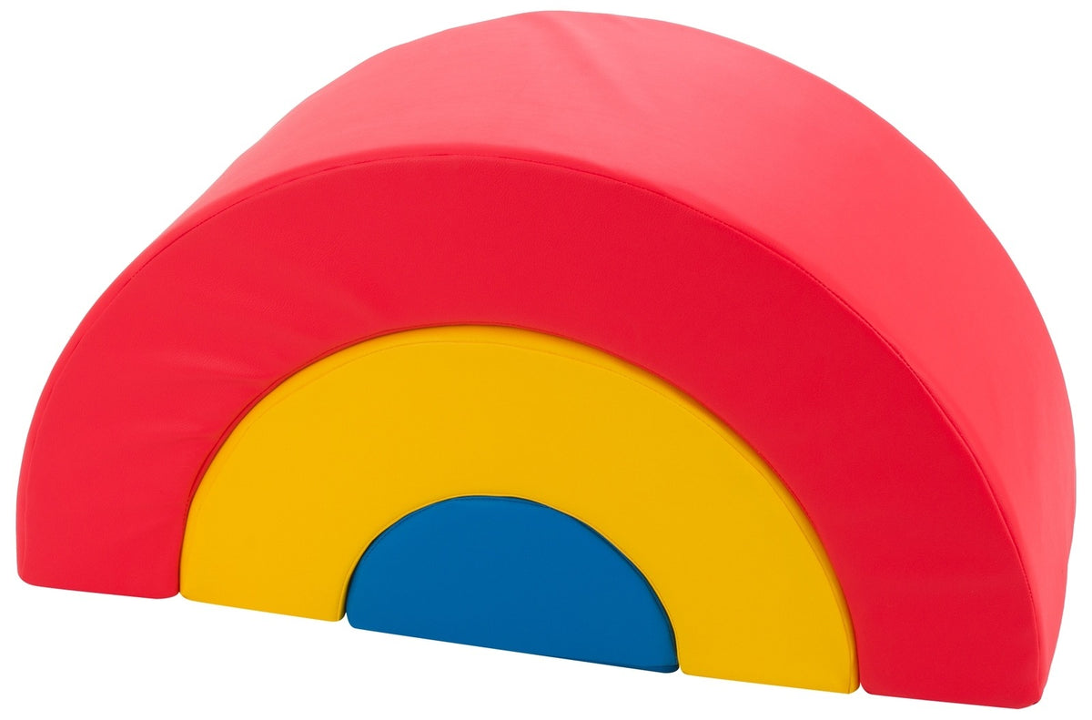 3 XXL-Schaumstoffbausteine Mini-Regenbogen-Set in Gelb · Rot · Blau