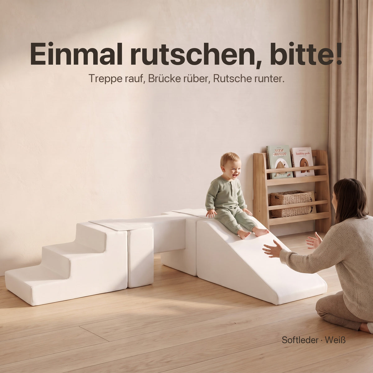 Wuselsteg mit Rutsche: Einmal rutschen, bitte