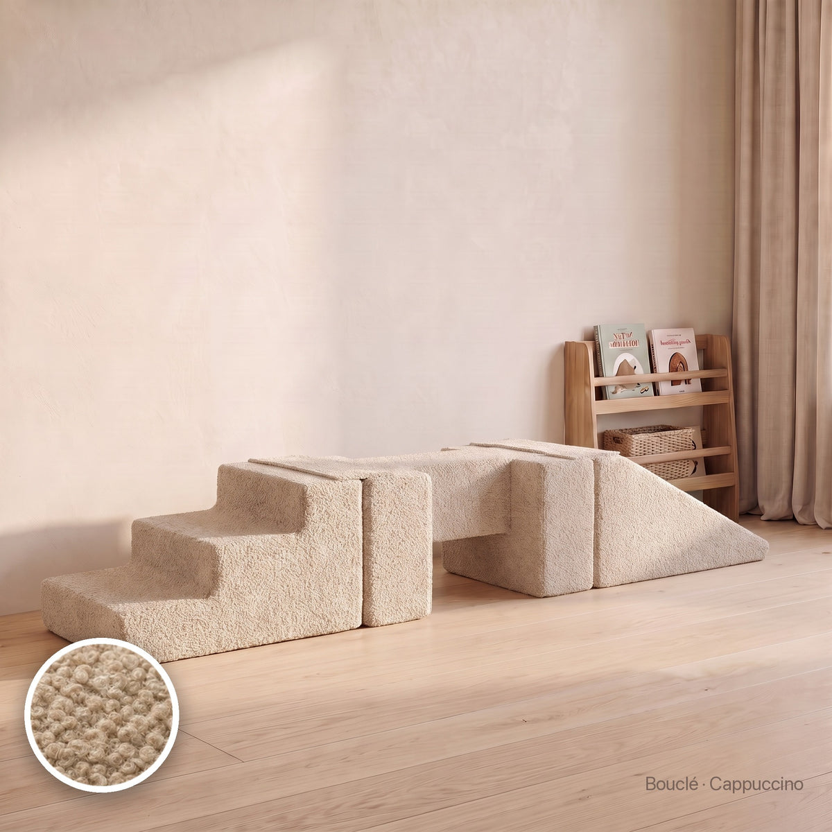 Wuselsteg mit Rutsche, Bouclé · Cappuccino #Farbe_variantenbild