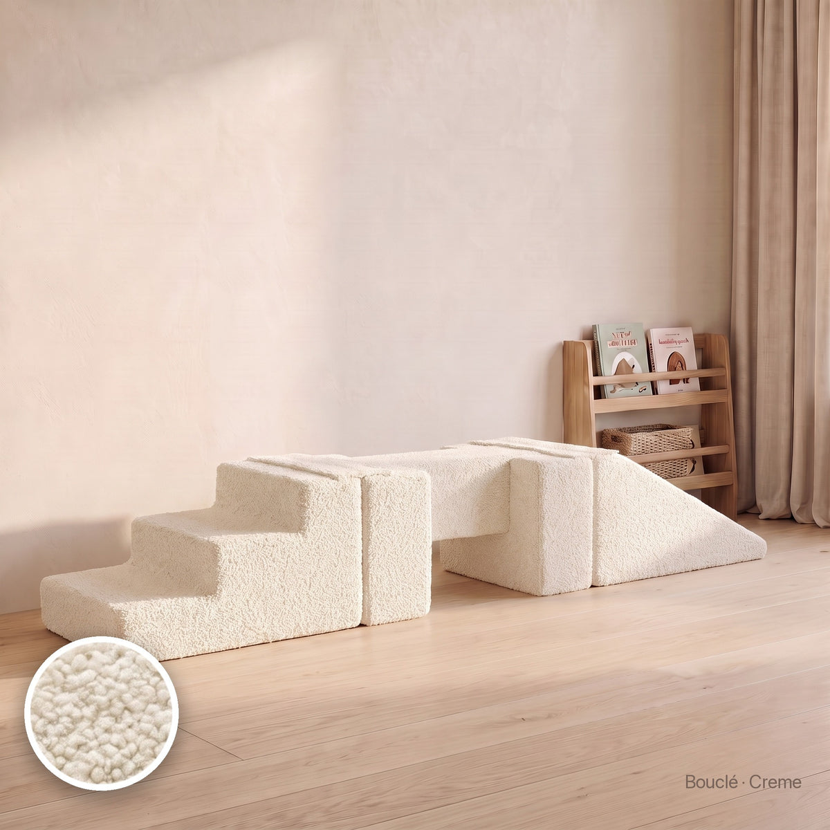 Wuselsteg mit Rutsche, Bouclé · Creme #Farbe_variantenbild