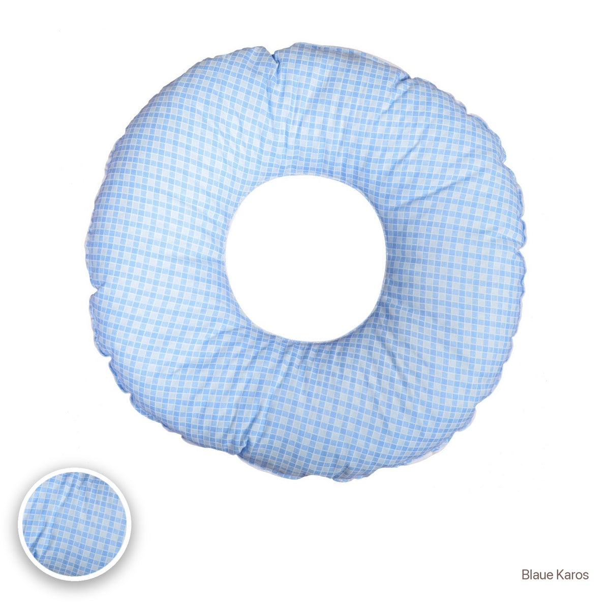 Donut-Kissen, Blaue Karos #Farbe_variantenbild