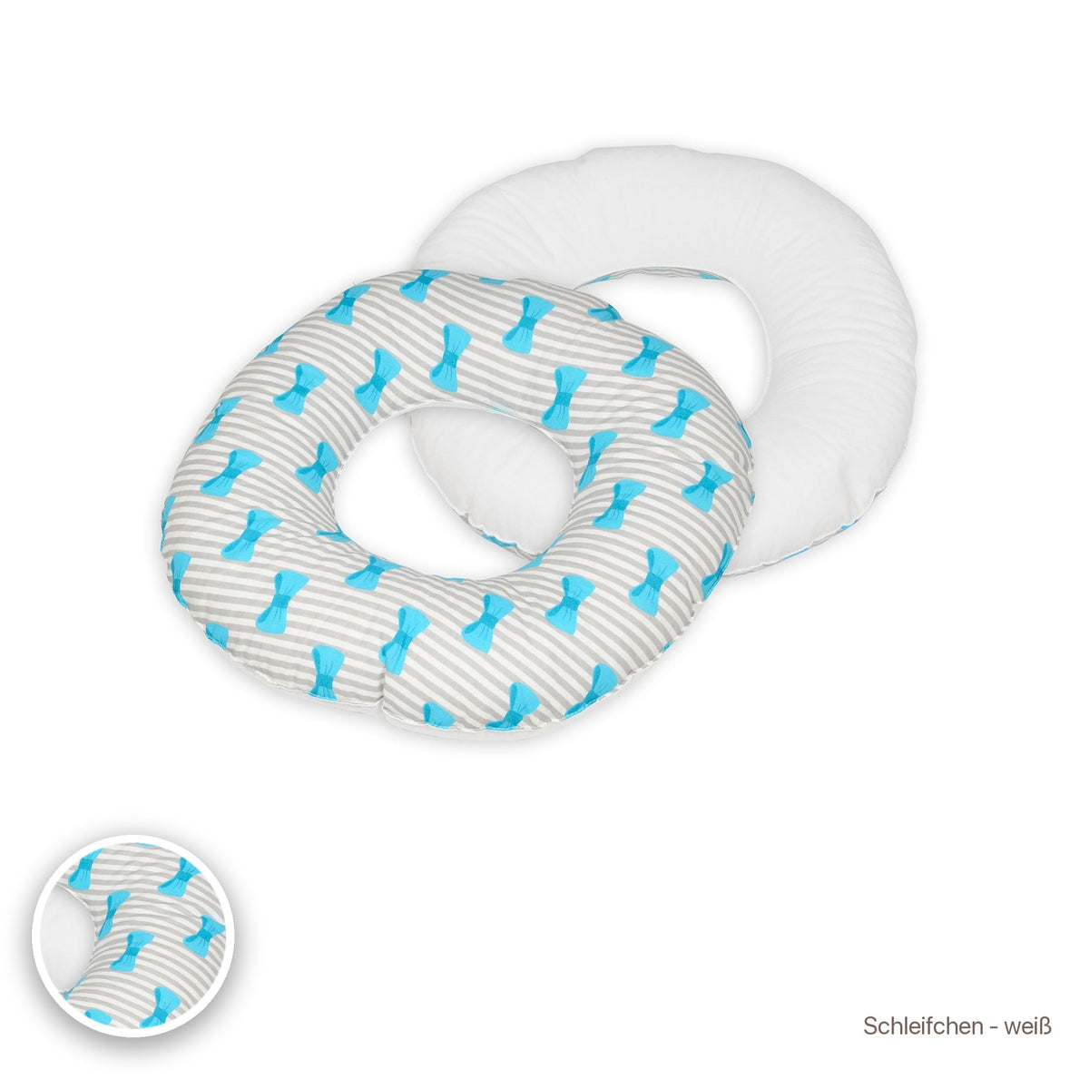 Donut-Kissen, Schleifchen - weiß #Farbe_variantenbild
