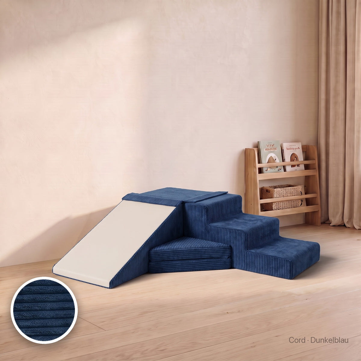 Große Wuselrutsche, Cord · Dunkelblau #Farbe_variantenbild