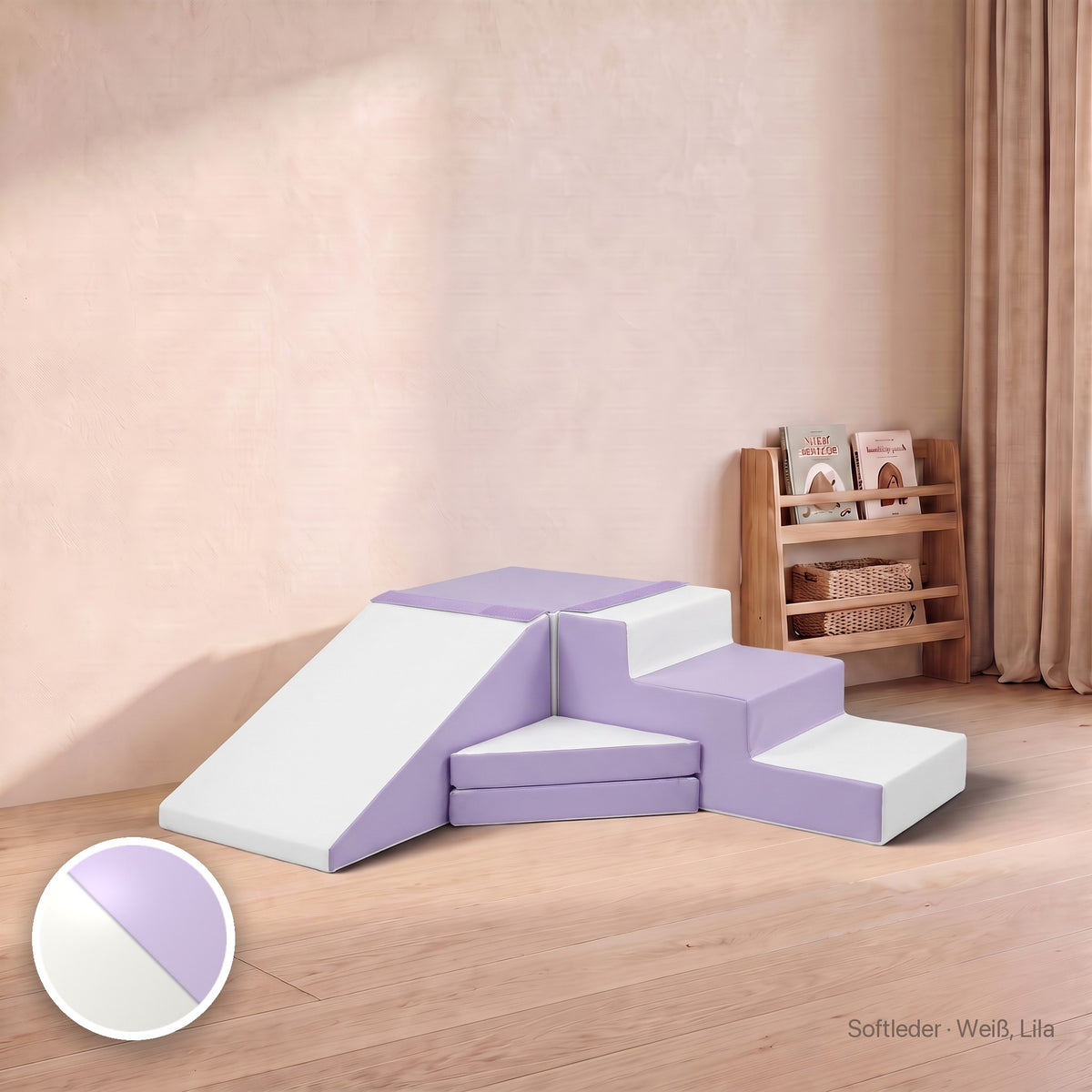 Große Wuselrutsche, Softleder · Weiß, Lila #Farbe_variantenbild