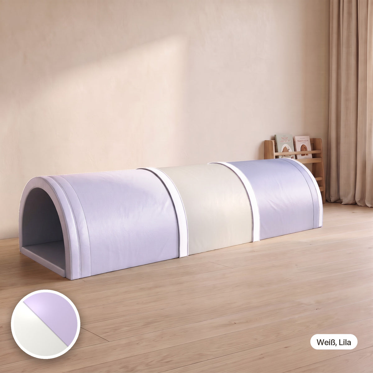 Wuseltunnel 3-teilig, Weiß, Lila #Farbe_variantenbild
