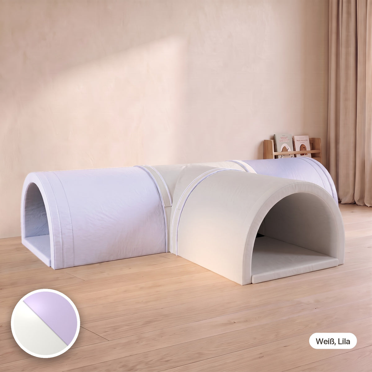 Wuseltunnel 4-teilig, Weiß, Lila #Farbe_variantenbild