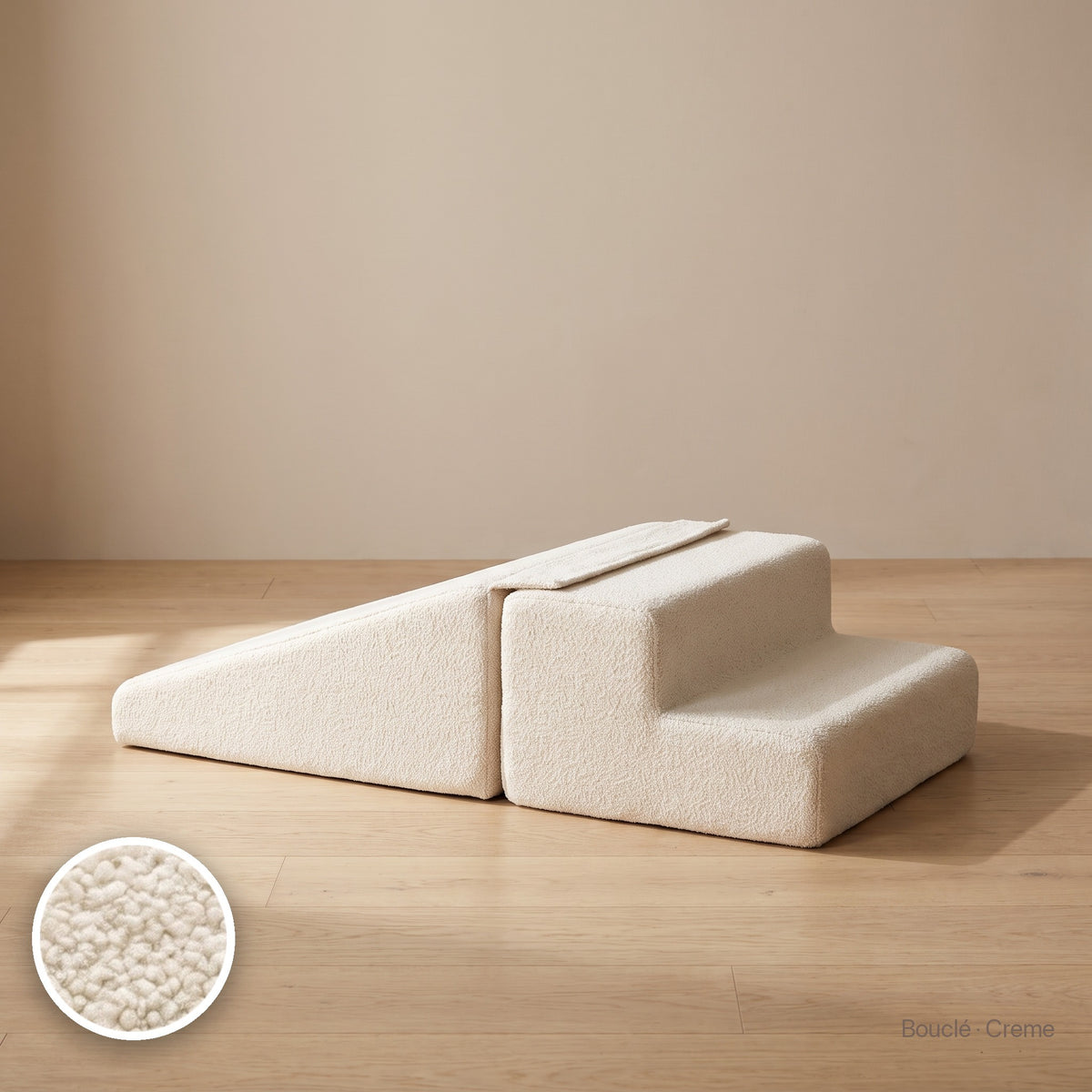 Wuselrutsche & Treppen-Set, Bouclé · Creme #Farbe_variantenbild